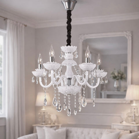 White Elegance – Lampadario Cristallo 3/5/8/12 Luci