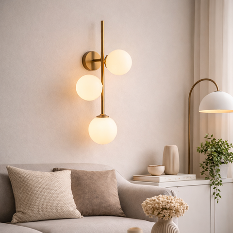 Tripal Lux - Applique Moderna Bronzo per Corridoio e Ingresso