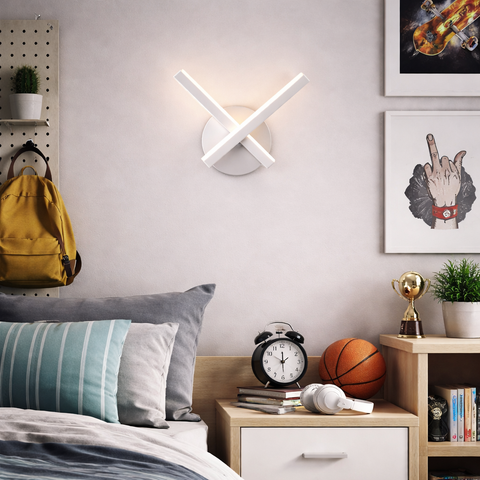 Linear Duo LED – Applique da parete LED moderna con bracci lineari contrapposti