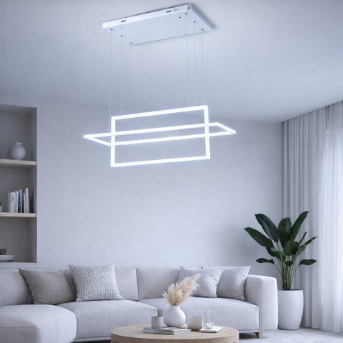 Geomia – Lampadario a Sospensione LED Geometrico Intrecciat