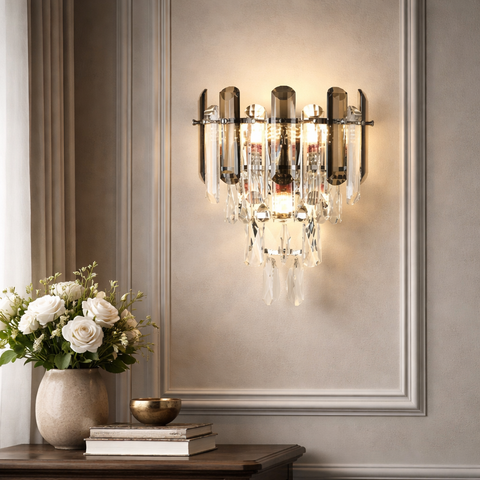 Amber Noir - Applique in cristallo elegante