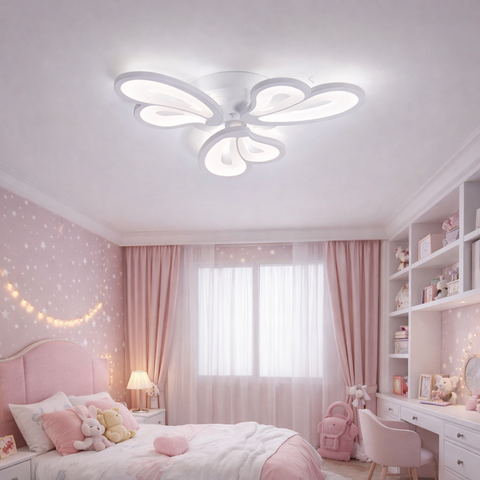 Petal - Plafoniera LED Petali Moderni con Telecomando – Dimmerabile 3 Colori Luce