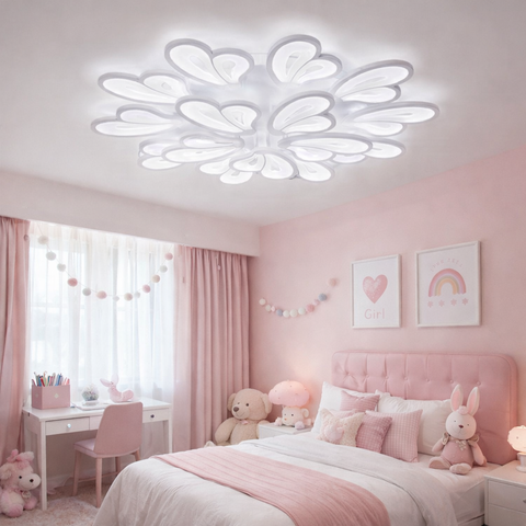 Petal - Plafoniera LED Petali Moderni con Telecomando – Dimmerabile 3 Colori Luce