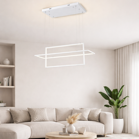 Geomia – Lampadario a Sospensione LED Geometrico Intrecciat
