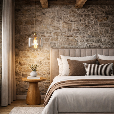 Murano – Lampada a sospensione moderna in vetro fumè o amber