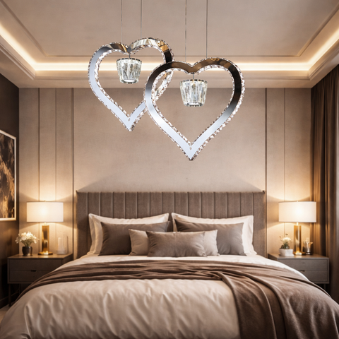 Heart Light – Lampadario a Sospensione LED Moderno a Forma di Cuore