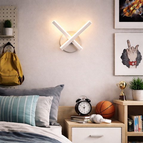 Linear Duo LED – Applique da parete LED moderna con bracci lineari contrapposti