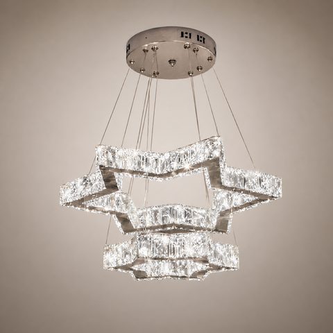 Celestial Lux – Lampadario a Sospensione in Cristallo